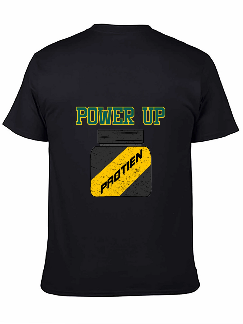 Power Up Protein Gym T-Shirt - Black