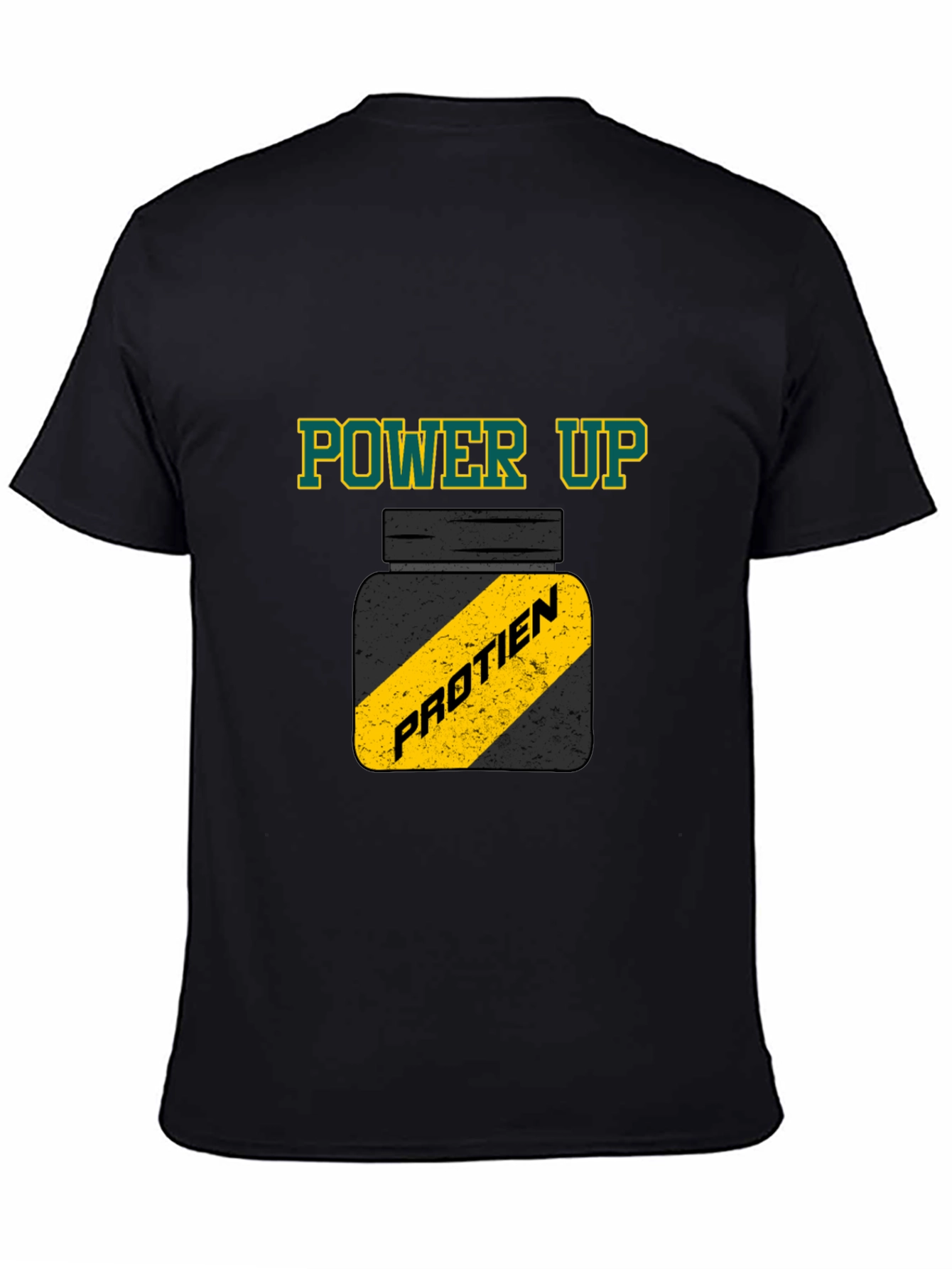 Power Up Protein Gym T-Shirt - Black