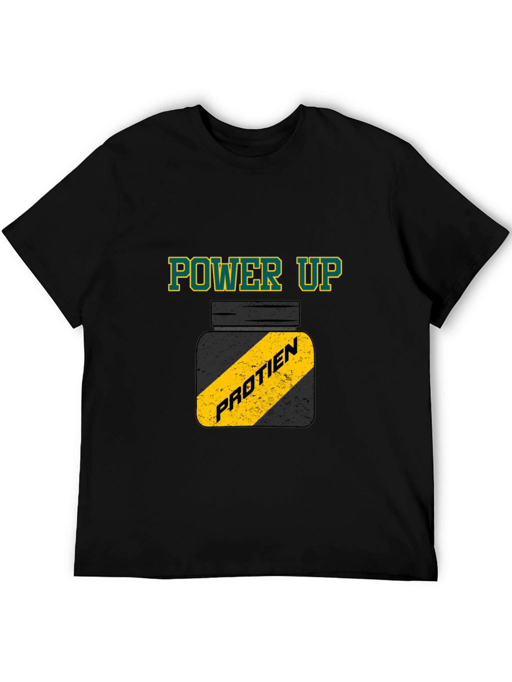 Power Up Protein Gym T-Shirt - Black