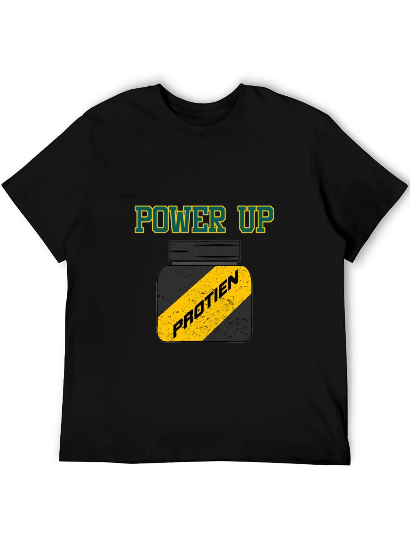 Power Up Protein Gym T-Shirt - Black