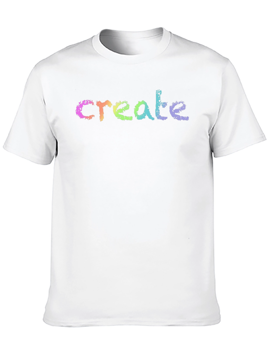 Create Rainbow T-Shirt - Black Cotton Tee