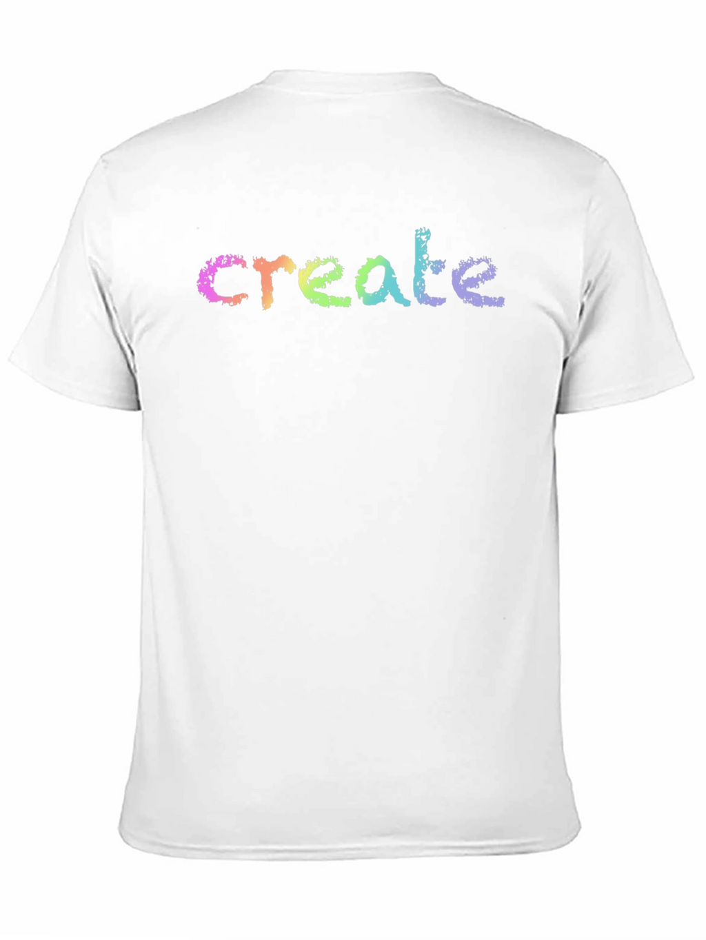 Create Rainbow T-Shirt - Black Cotton Tee