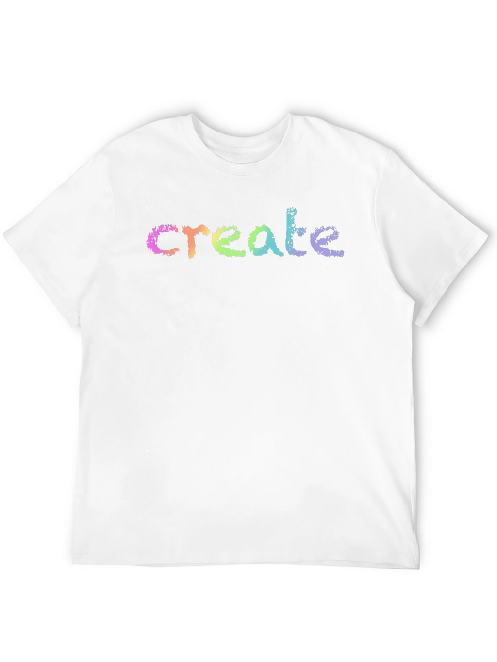 Create Rainbow T-Shirt - Black Cotton Tee