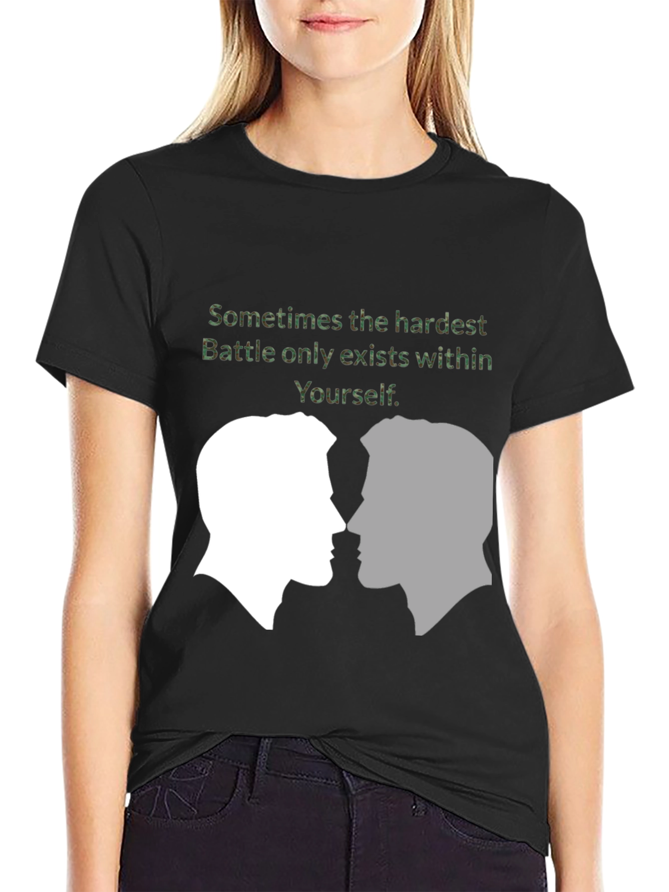 Introspective T-Shirt: Hardest Battle Within Yourself Graphic Tee