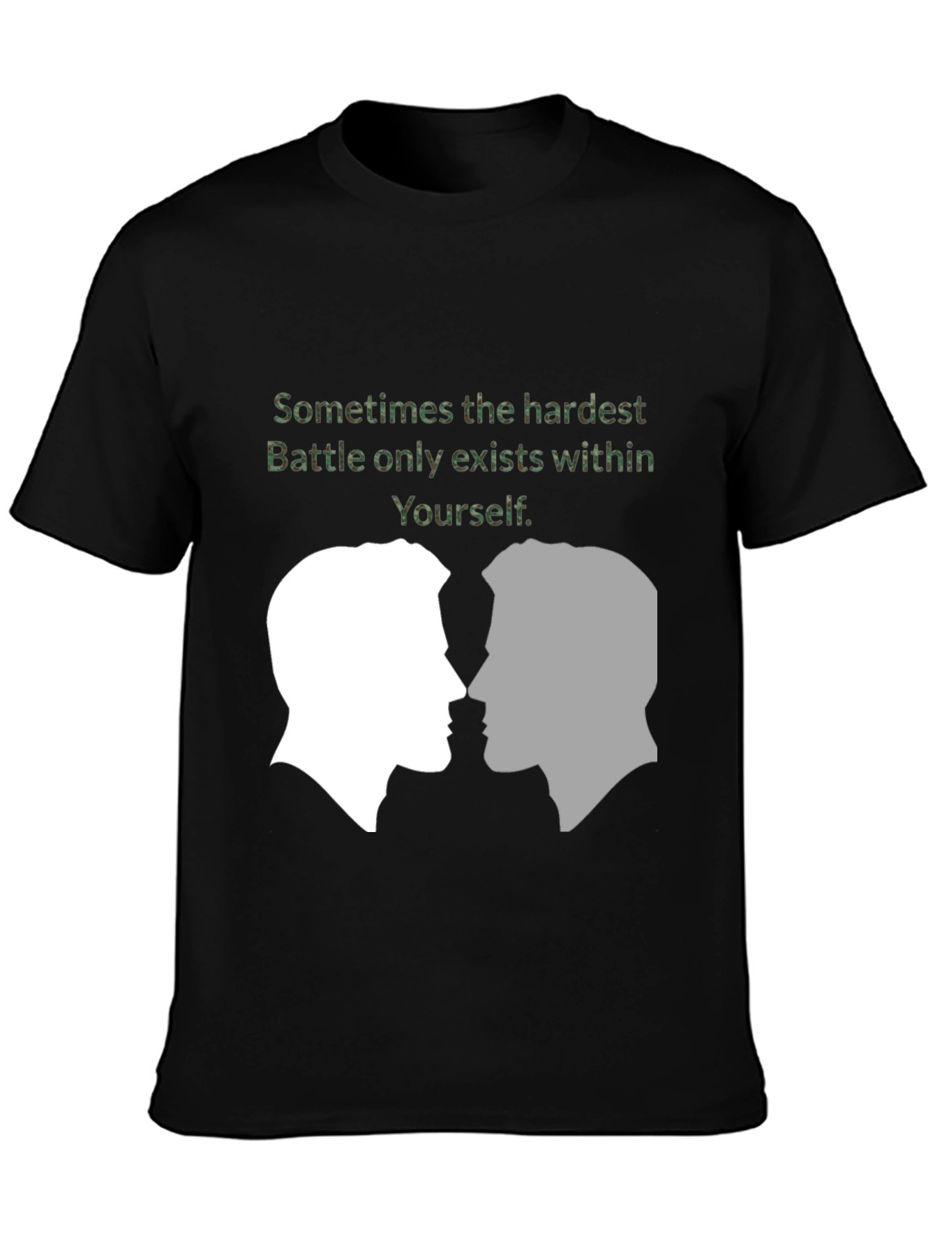 Introspective T-Shirt: Hardest Battle Within Yourself Graphic Tee