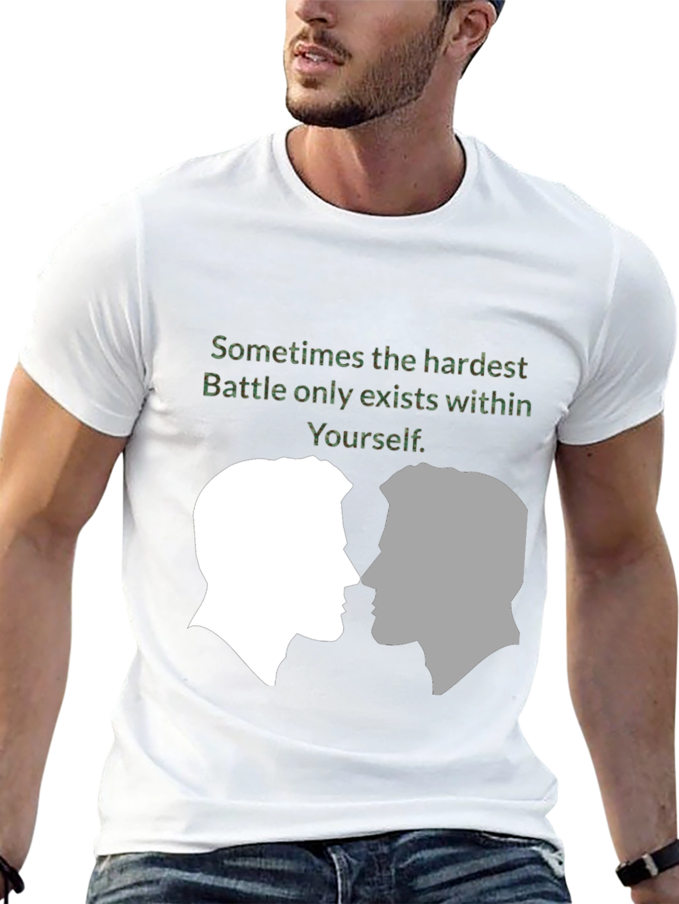 Introspective T-Shirt: Hardest Battle Within Yourself Graphic Tee