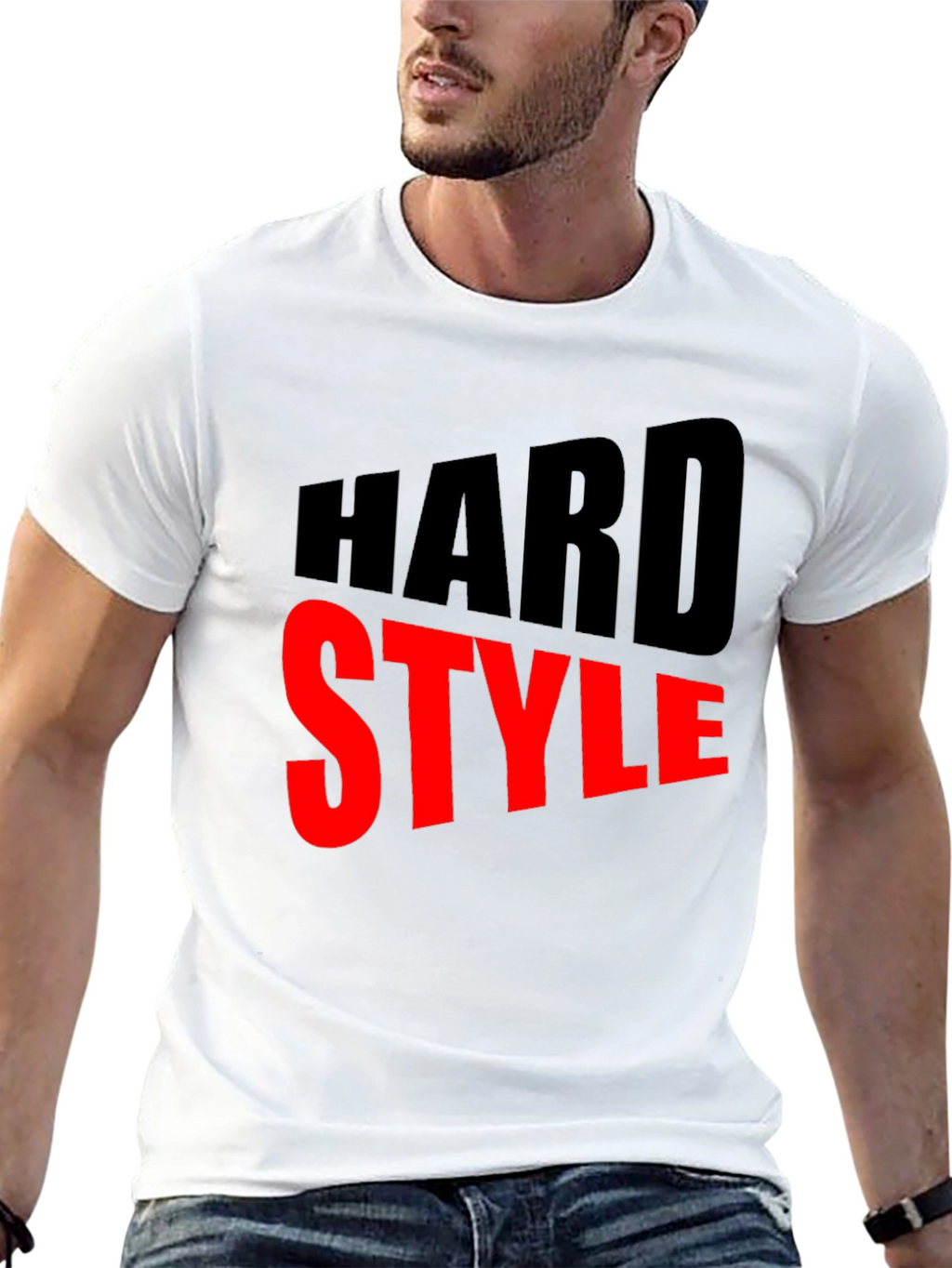 Hard Style Graphic Tee - Bold Black T-Shirt