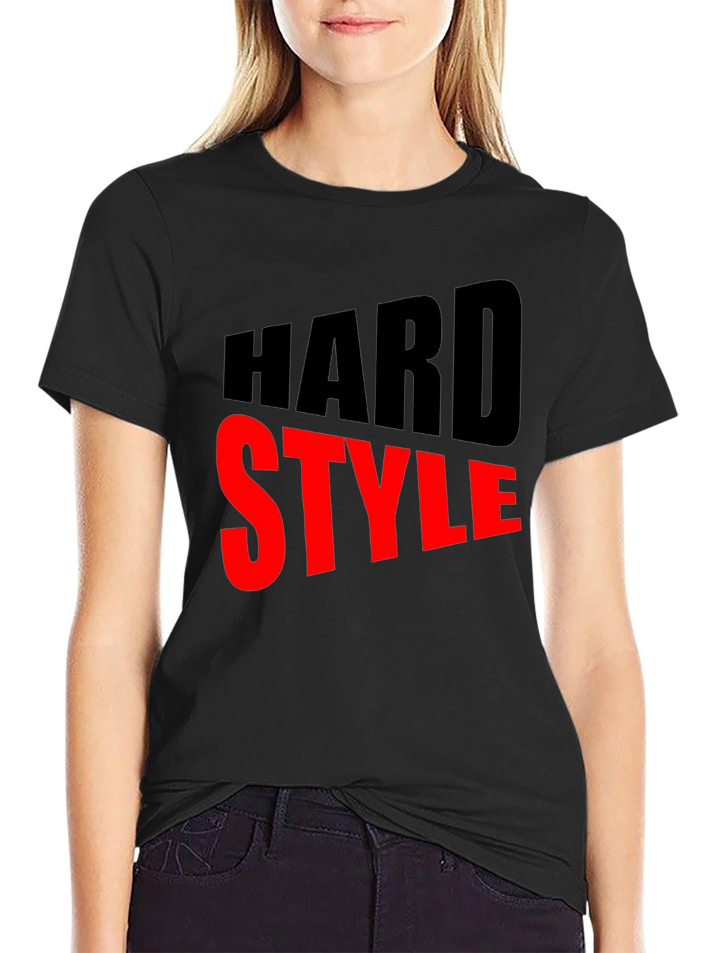 Hard Style Graphic Tee - Bold Black T-Shirt