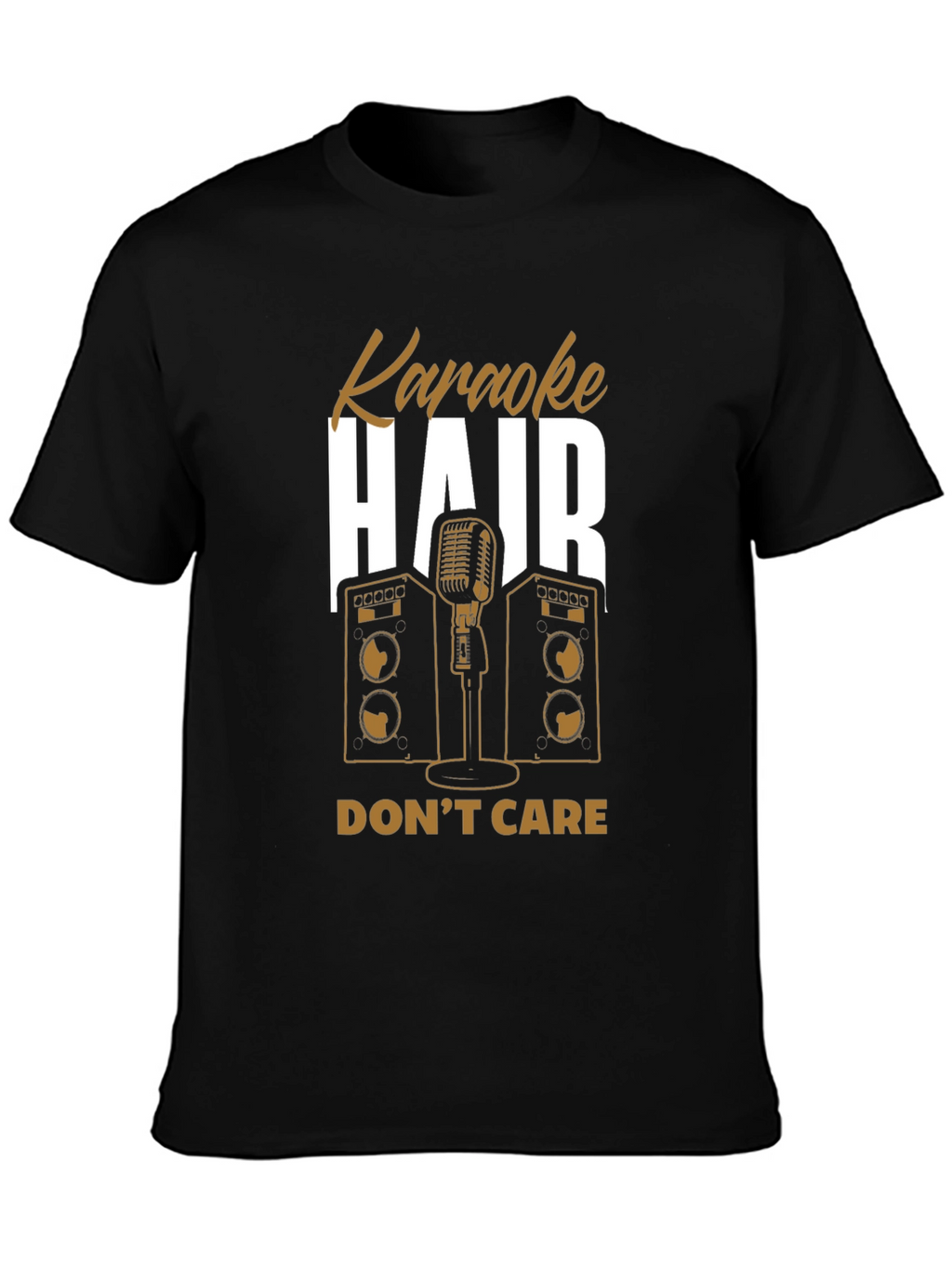 Karaoke Hair Dont Care Graphic Tee