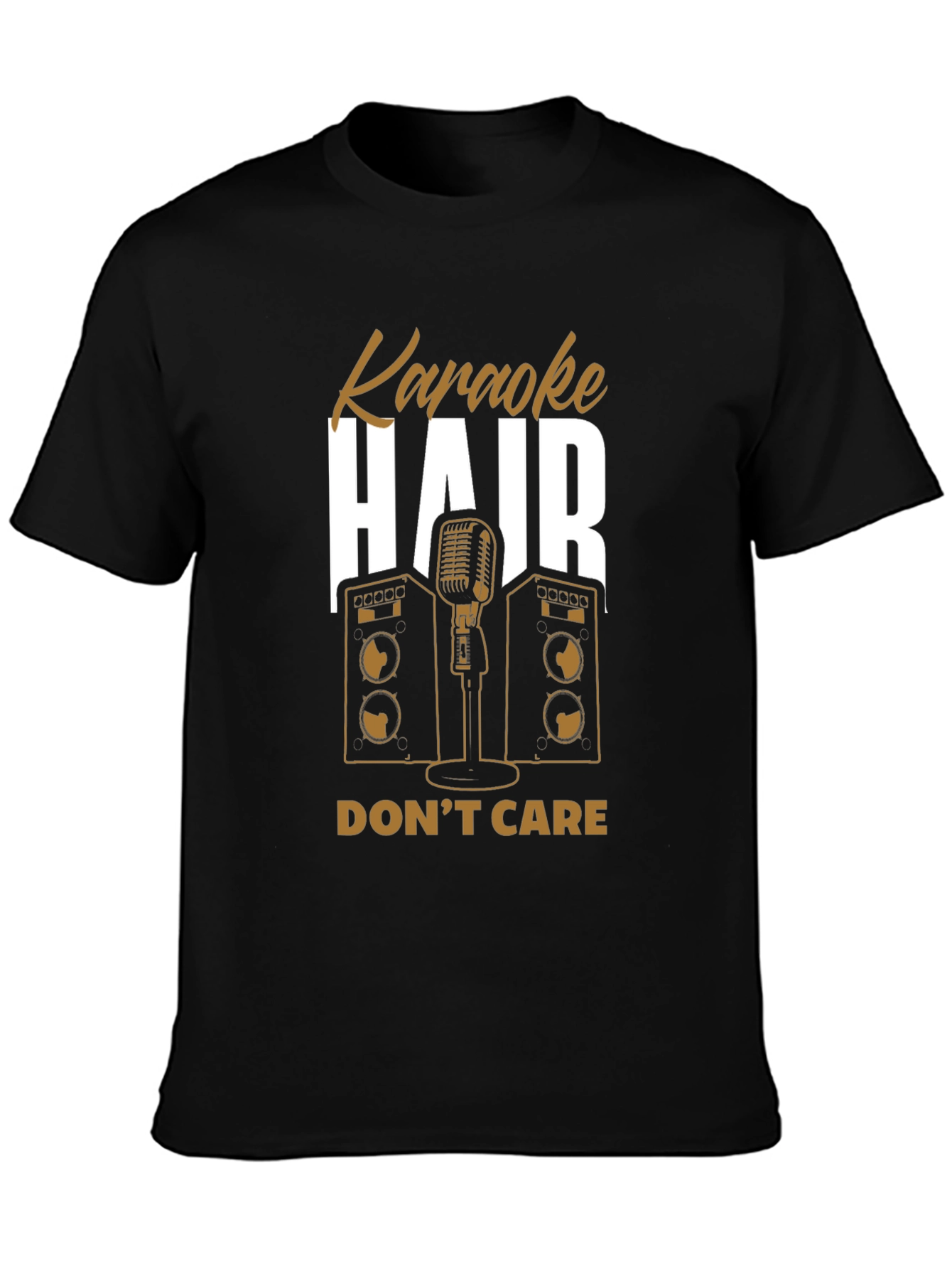 Karaoke Hair Dont Care Graphic Tee