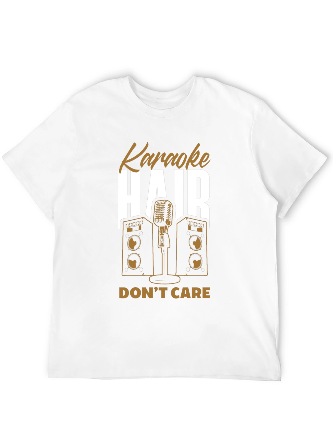 Karaoke Hair Dont Care Graphic Tee