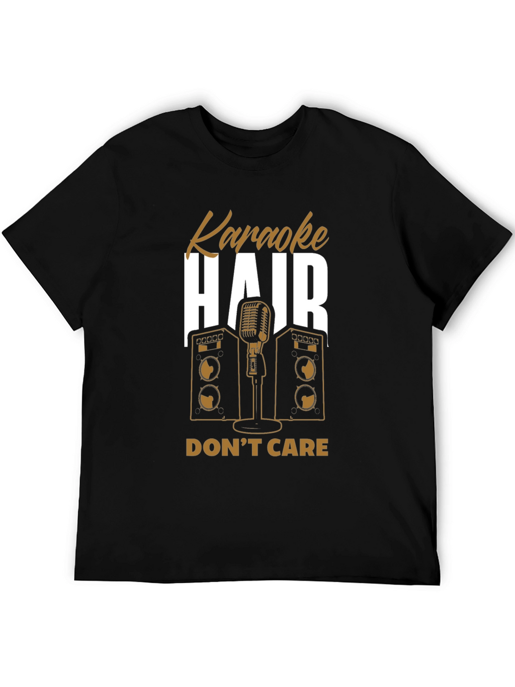 Karaoke Hair Dont Care Graphic Tee