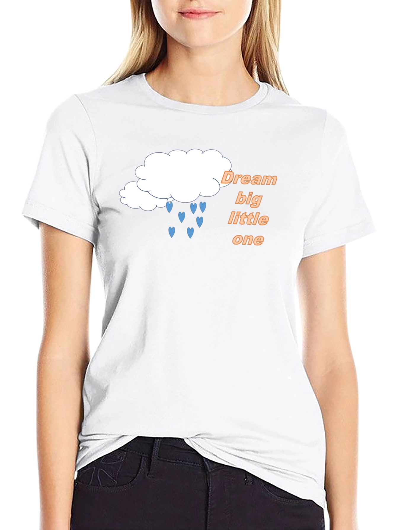 Dream Big Little One Black Graphic T-Shirt