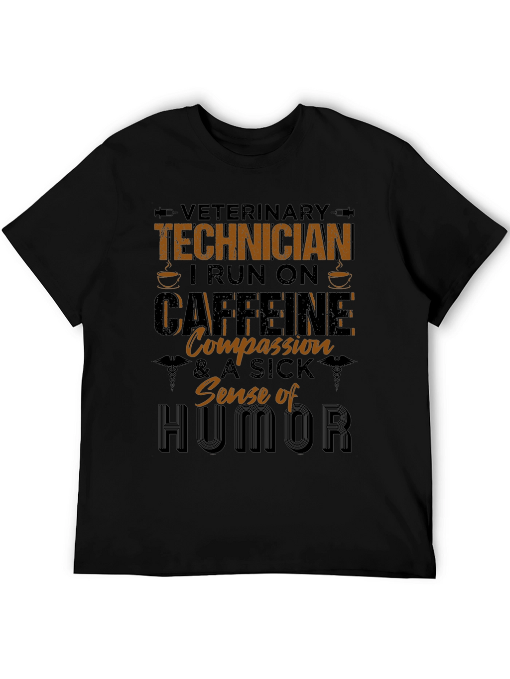 Veterinary Technician Caffeine & Humor T-Shirt