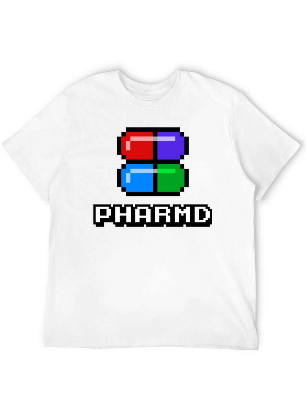 PharmD Pixel Pill Black T-Shirt