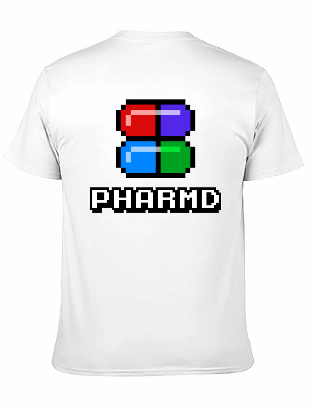 PharmD Pixel Pill Black T-Shirt