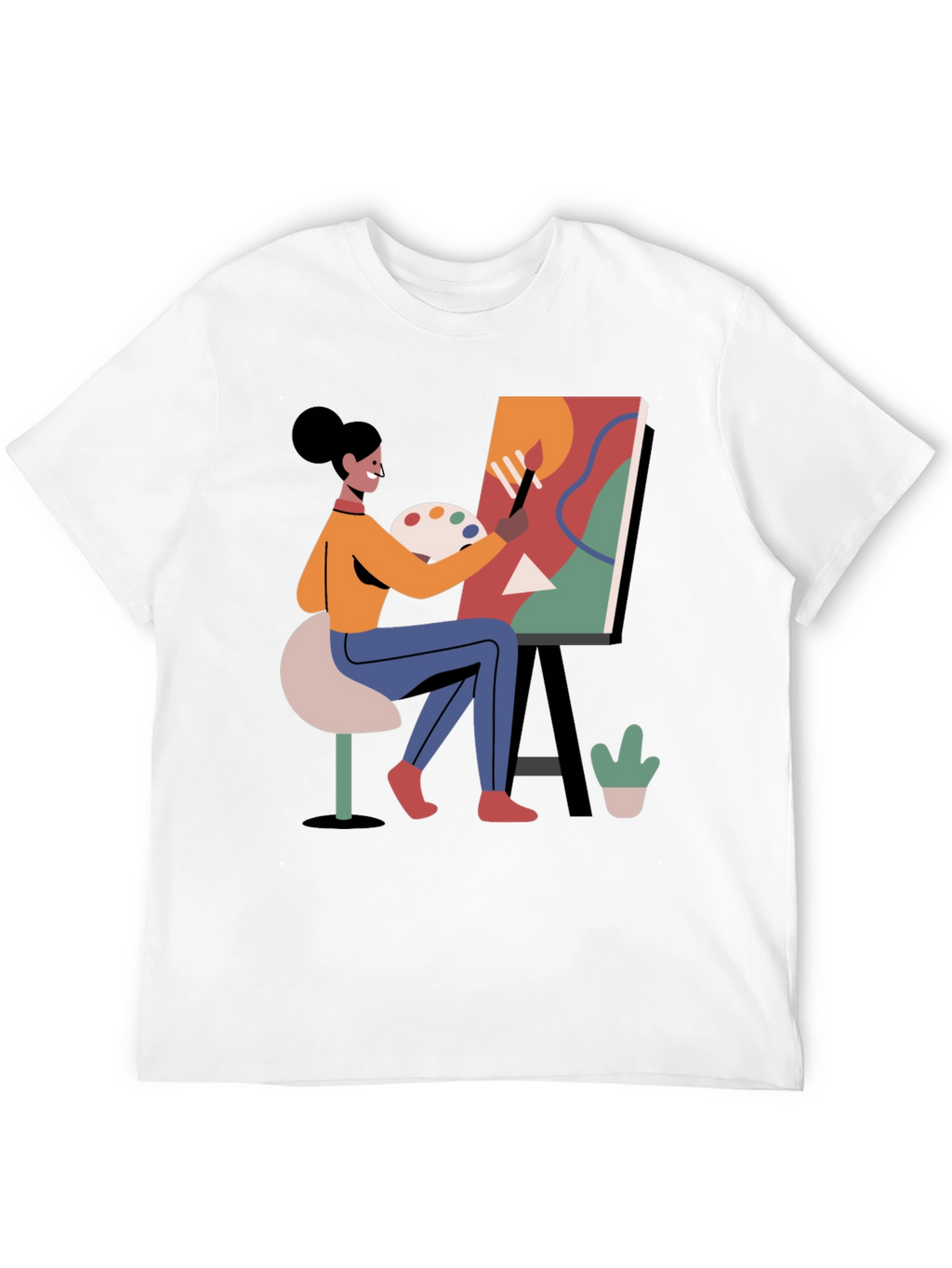 Artist Painting T-Shirt - Creative Graphic Tee