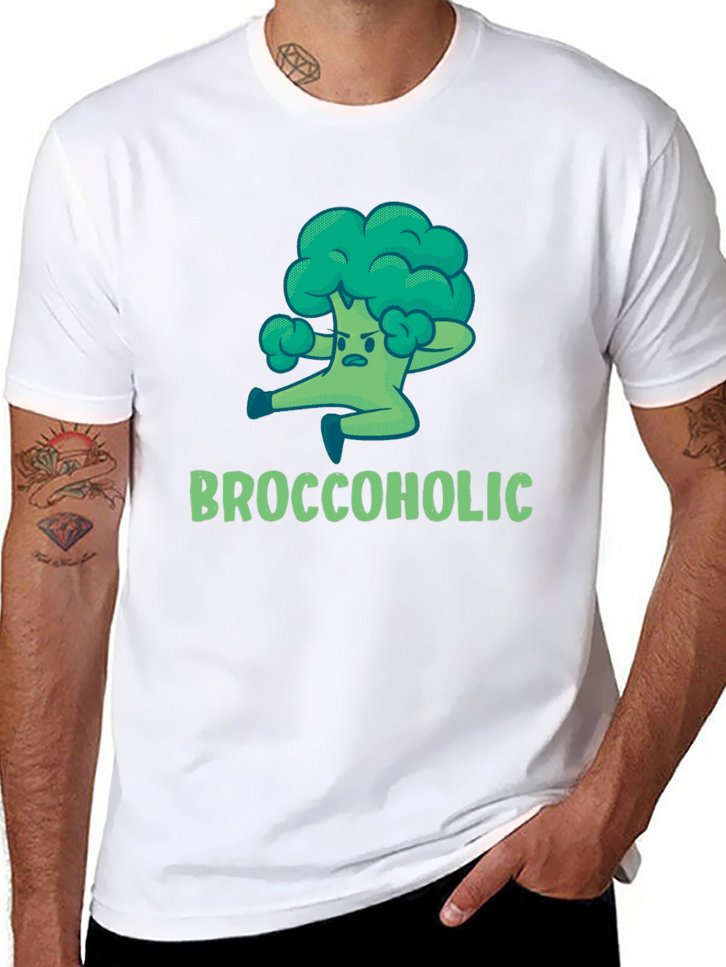 Broccoholic T-Shirt: Funny Broccoli Lover Tee