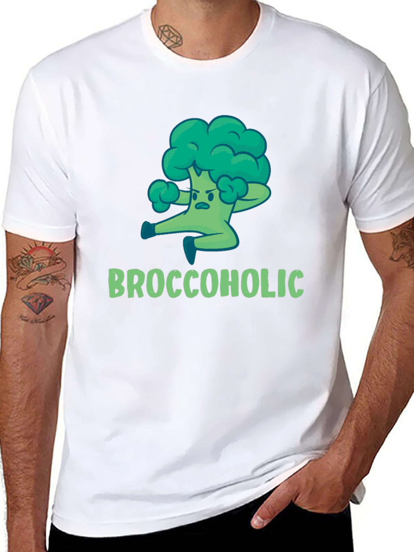 Broccoholic T-Shirt: Funny Broccoli Lover Tee