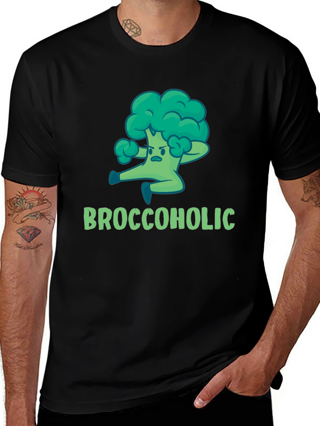 Broccoholic T-Shirt: Funny Broccoli Lover Tee