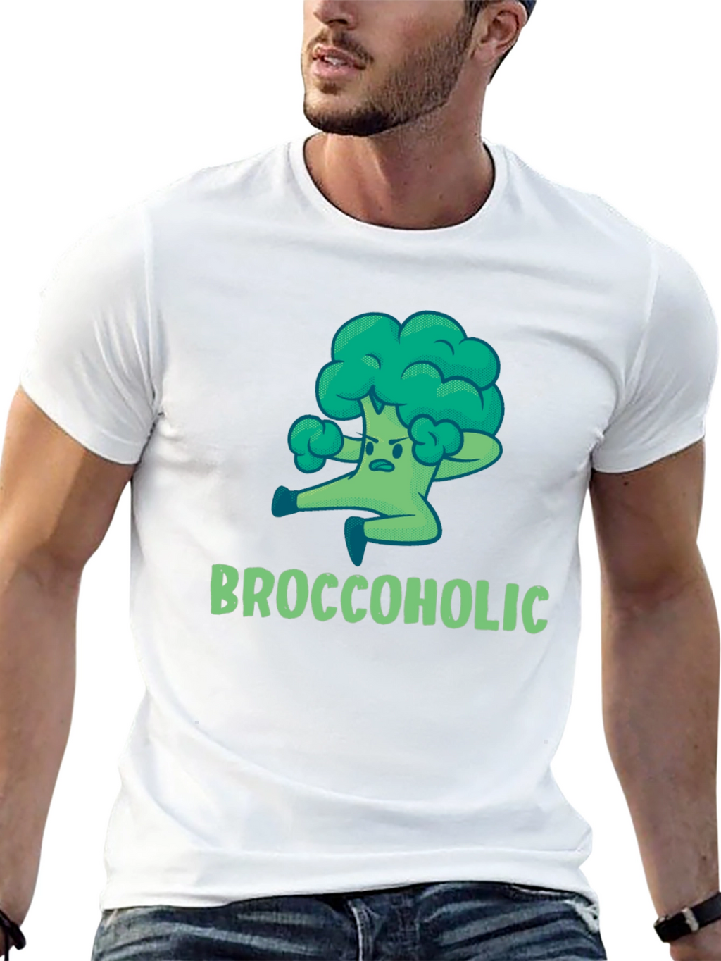 Broccoholic T-Shirt: Funny Broccoli Lover Tee