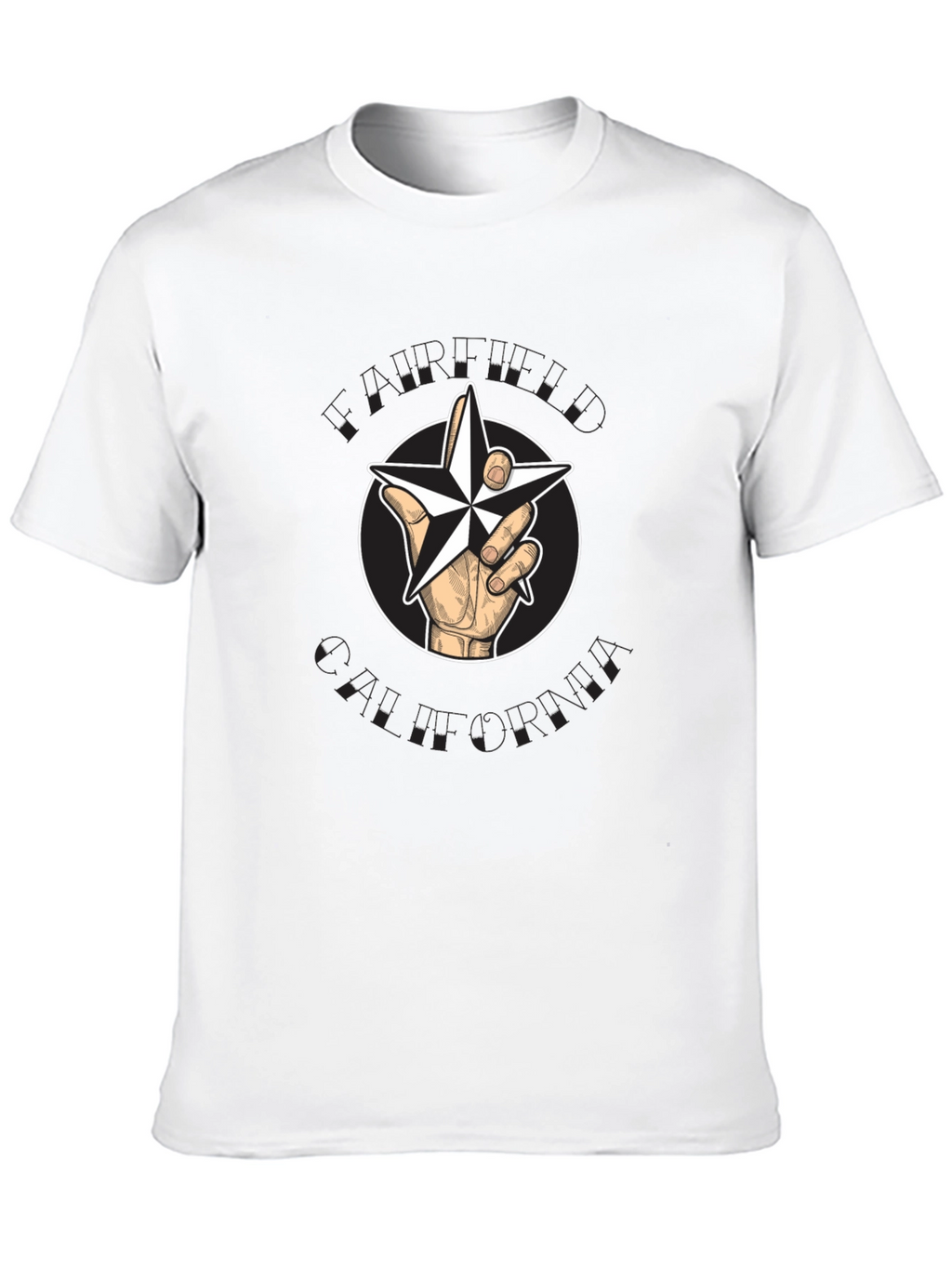Star Hand Graphic Black T-Shirt