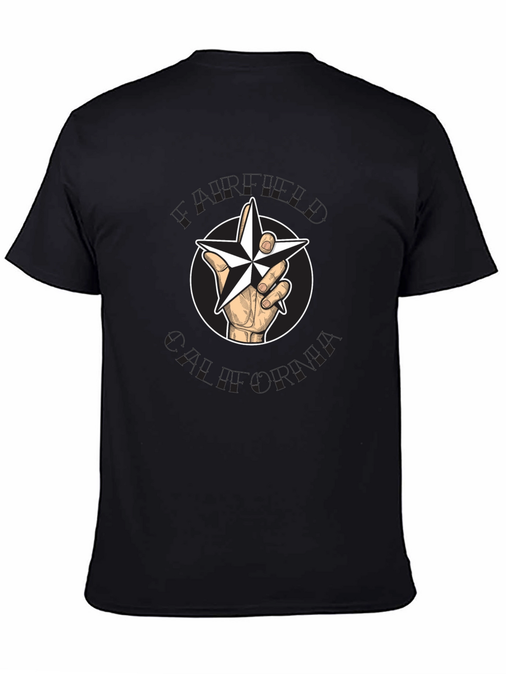 Star Hand Graphic Black T-Shirt
