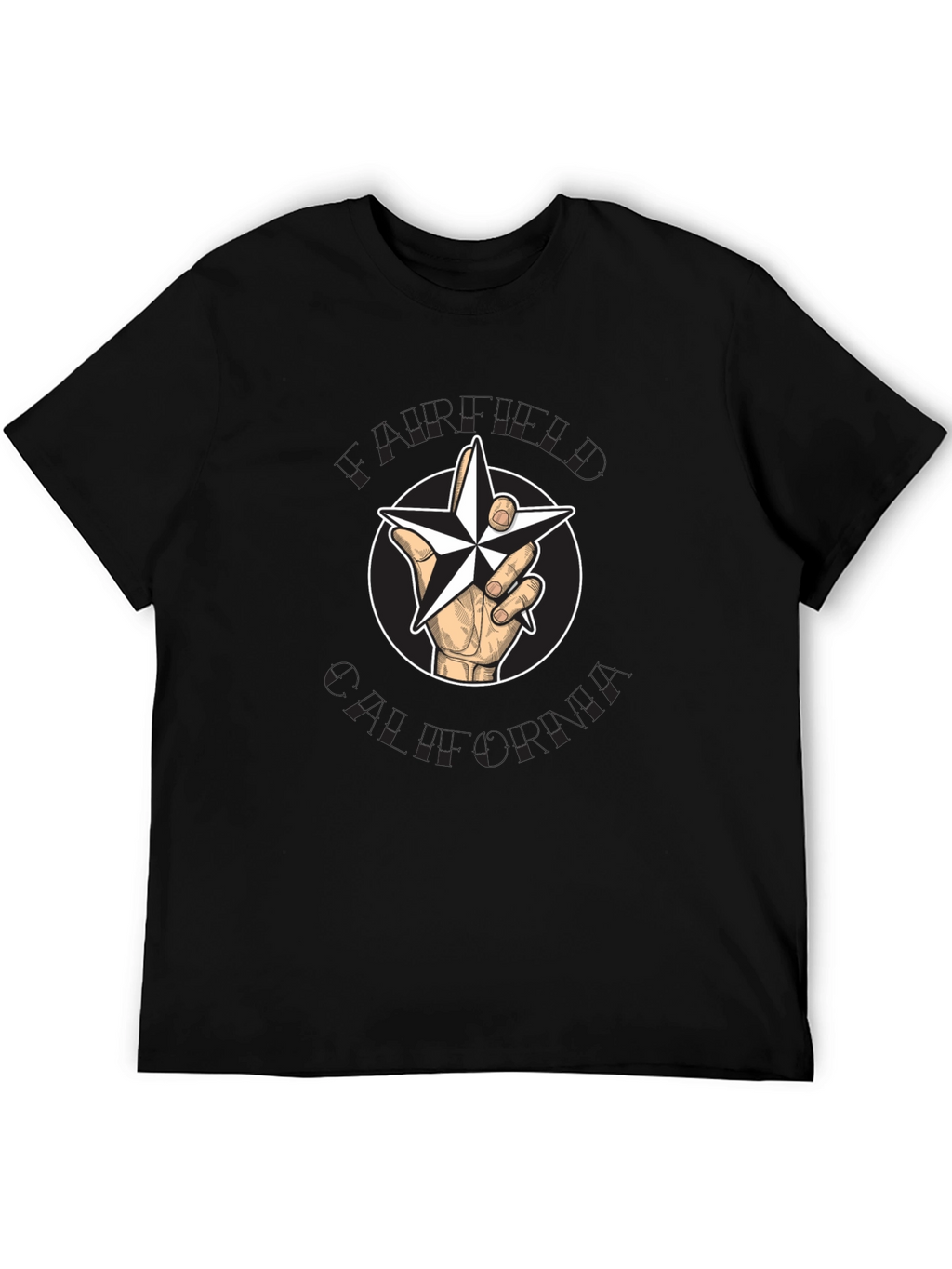 Star Hand Graphic Black T-Shirt