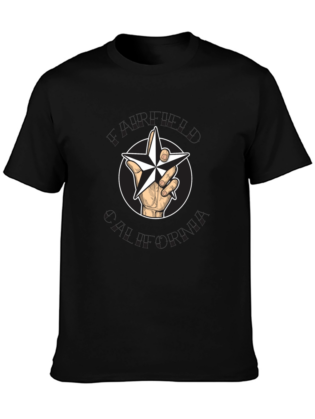 Star Hand Graphic Black T-Shirt