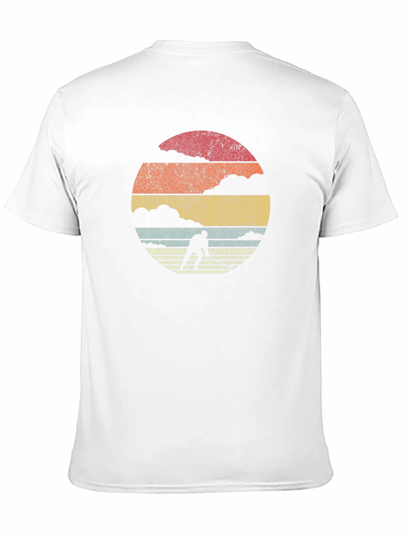 Retro Hockey Sunset Graphic T-Shirt