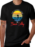 Im Laying Low in Beach Valley Black Tee