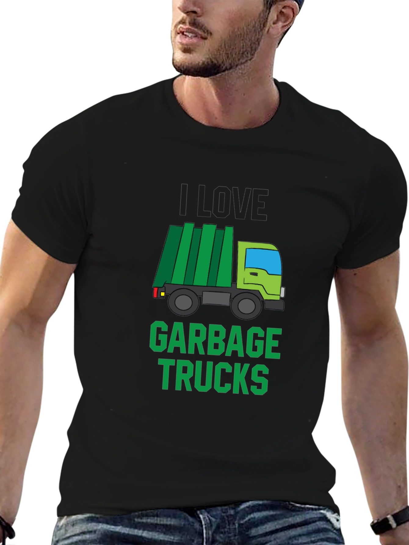 I Love Garbage Trucks T-Shirt