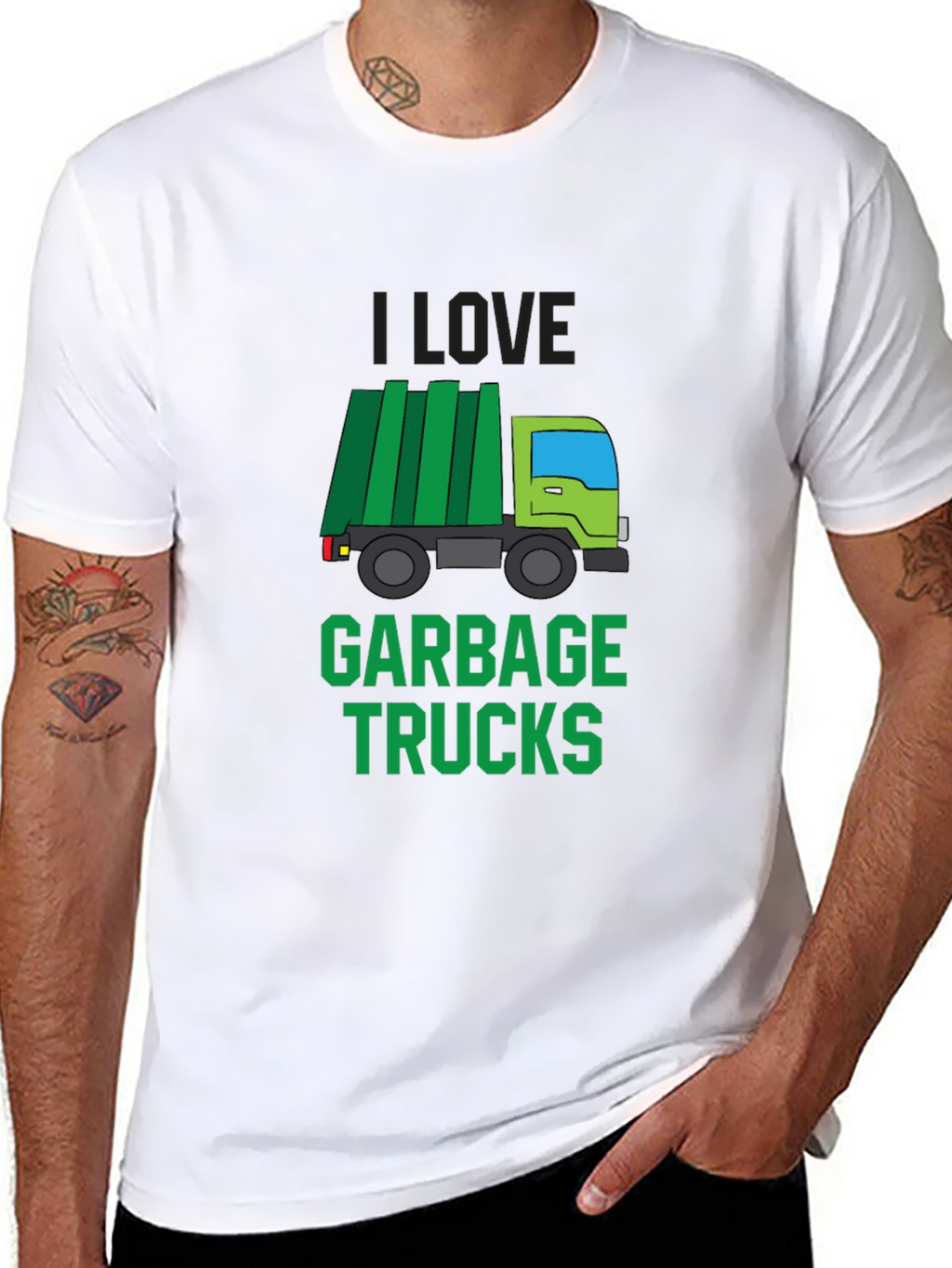 I Love Garbage Trucks T-Shirt