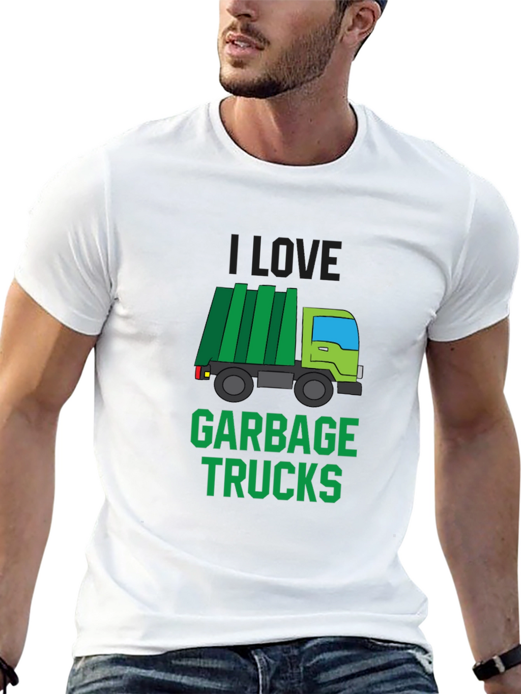 I Love Garbage Trucks T-Shirt