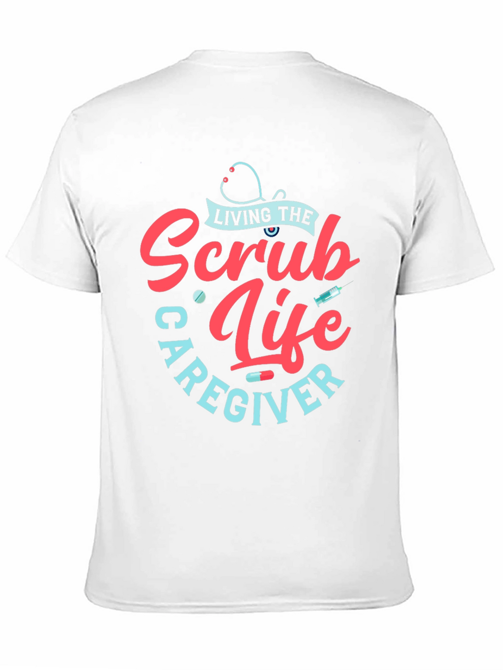 Scrub Life Caregiver T-Shirt - Black