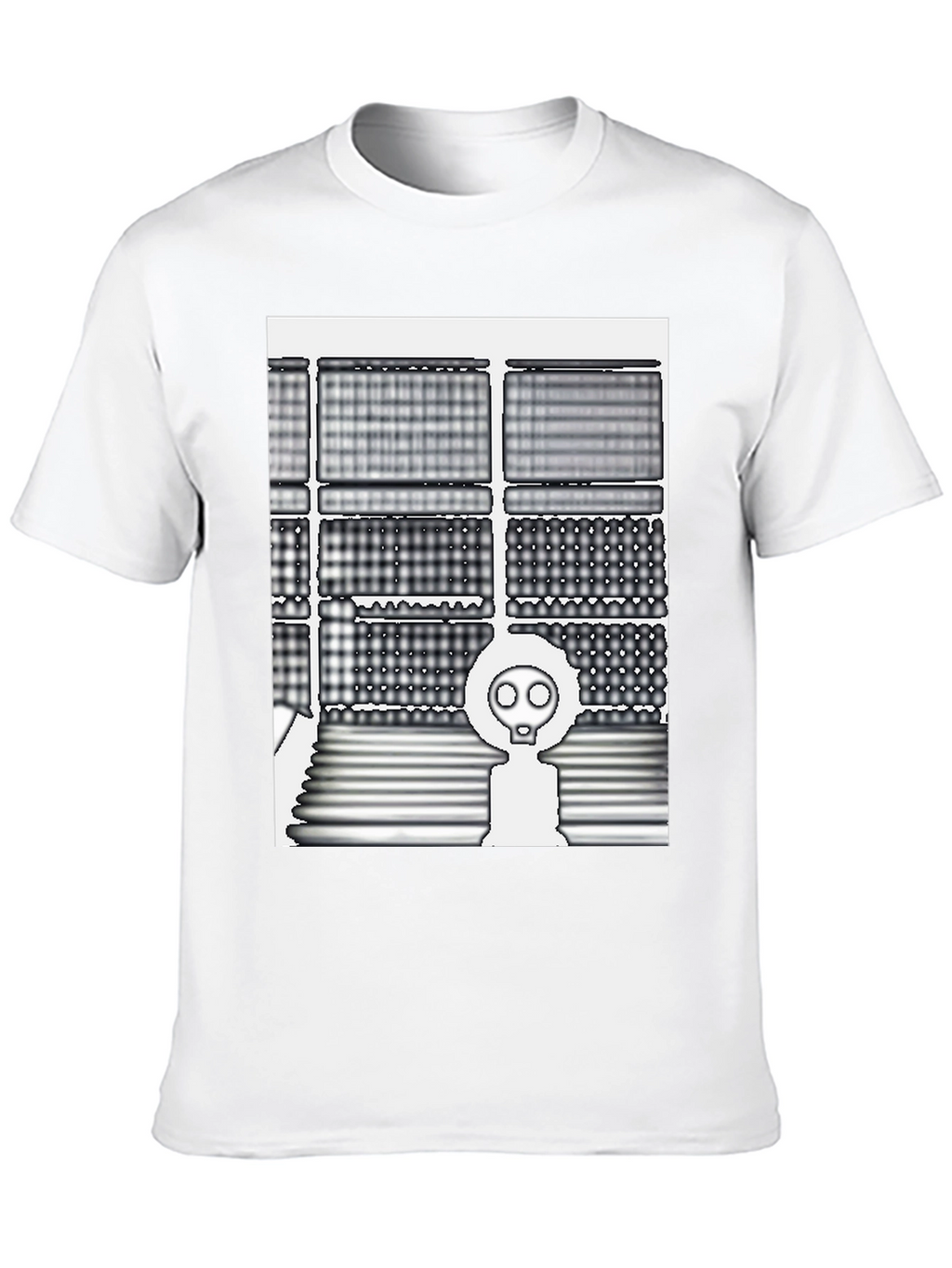 Trendy Graphic Tee - Gas Mask Design