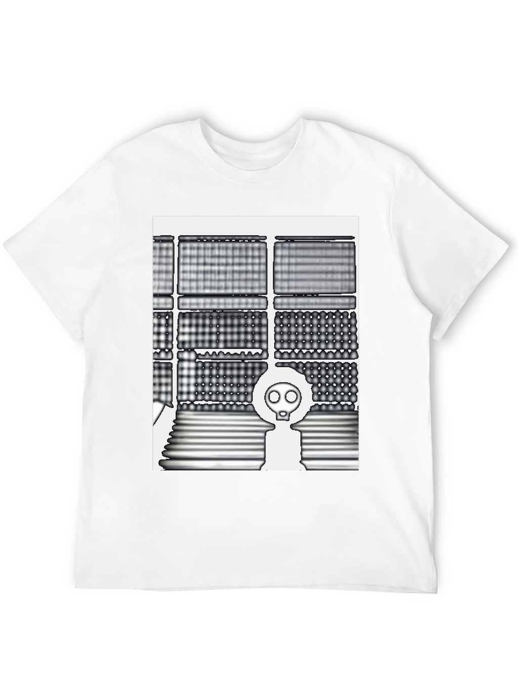 Trendy Graphic Tee - Gas Mask Design