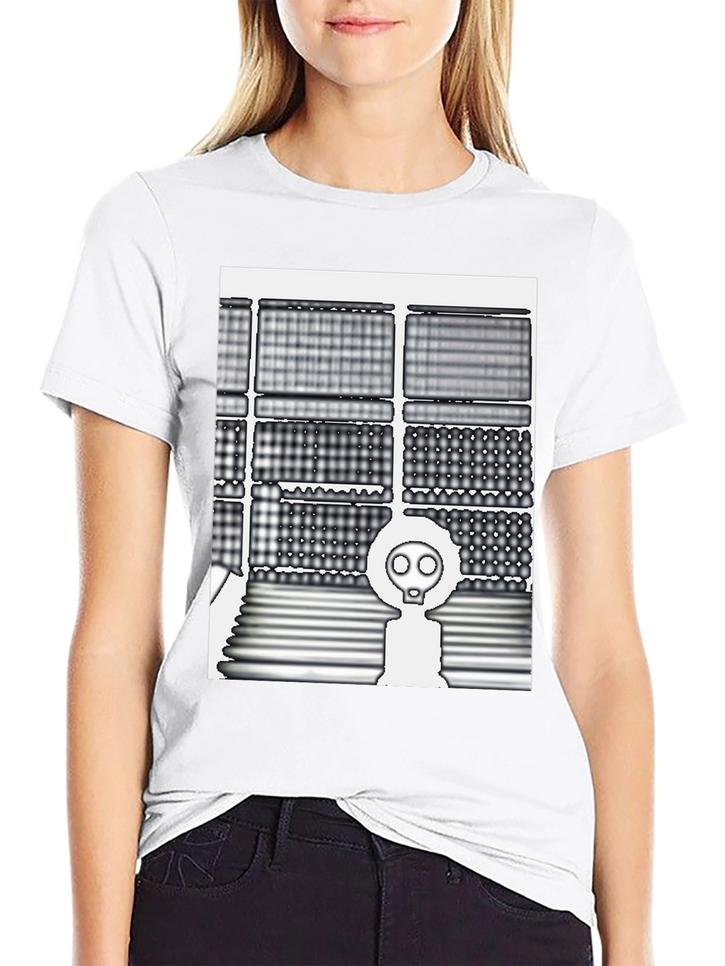 Trendy Graphic Tee - Gas Mask Design
