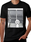 Trendy Graphic Tee - Gas Mask Design