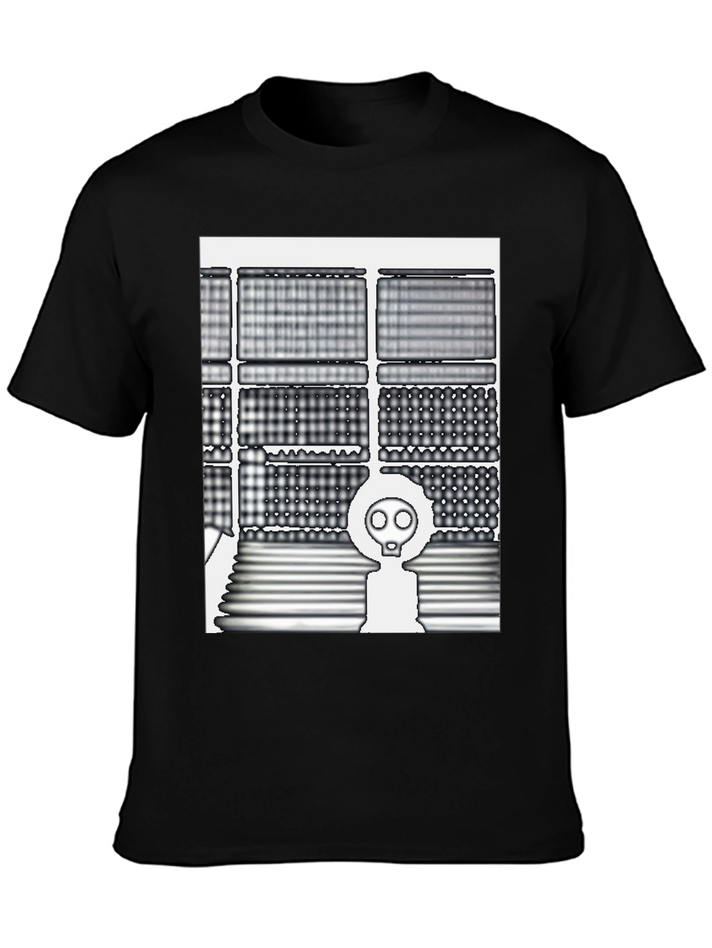 Trendy Graphic Tee - Gas Mask Design