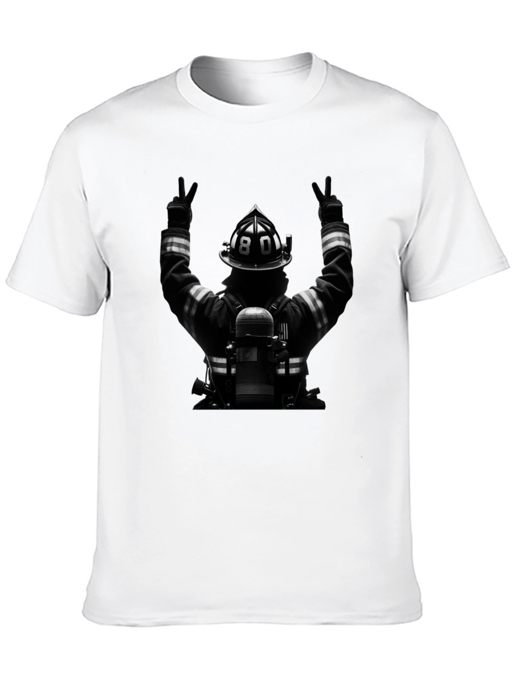 Firefighter Tribute Graphic T-Shirt