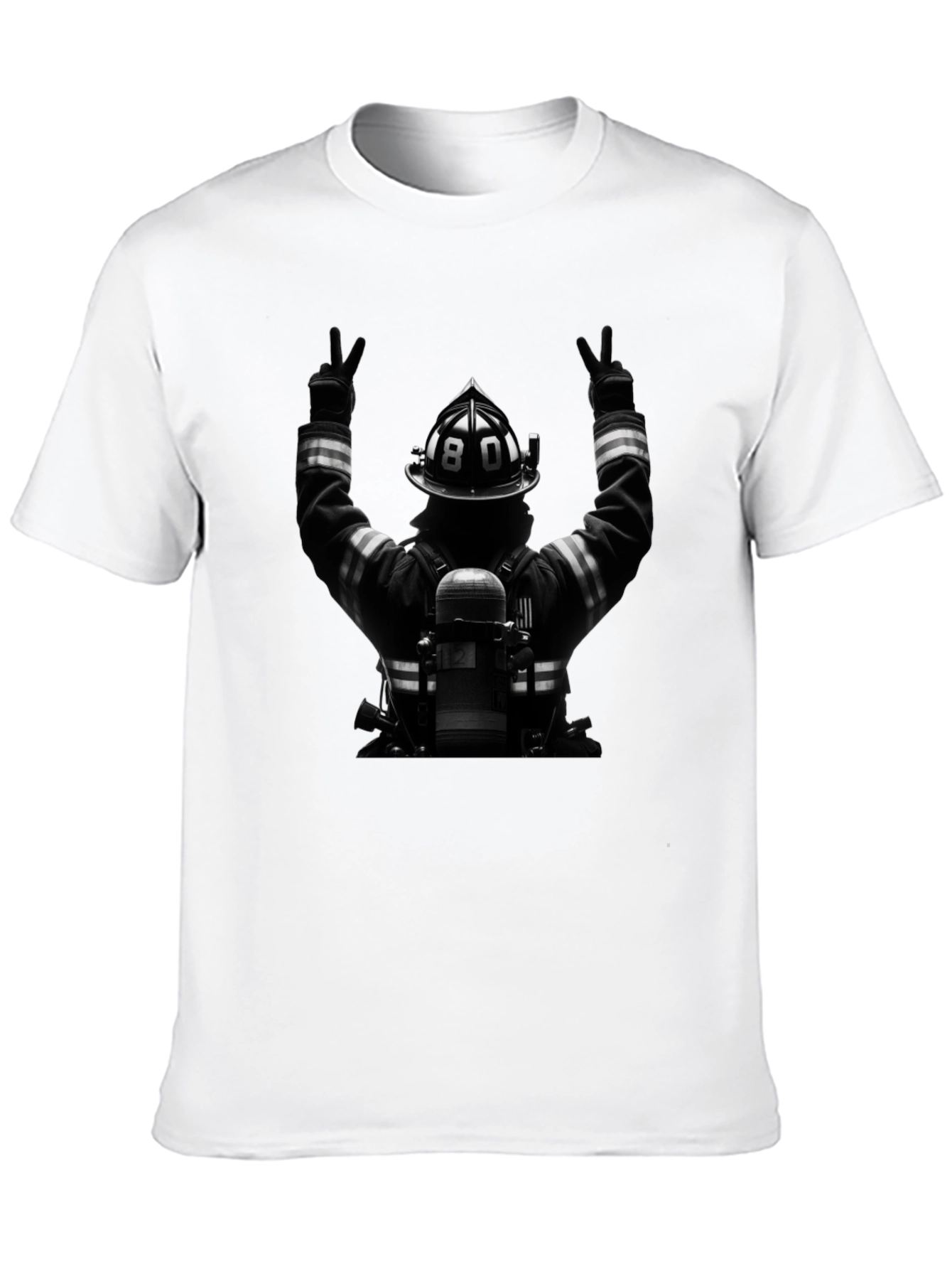 Firefighter Tribute Graphic T-Shirt