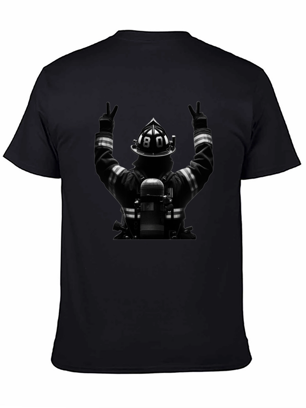 Firefighter Tribute Graphic T-Shirt