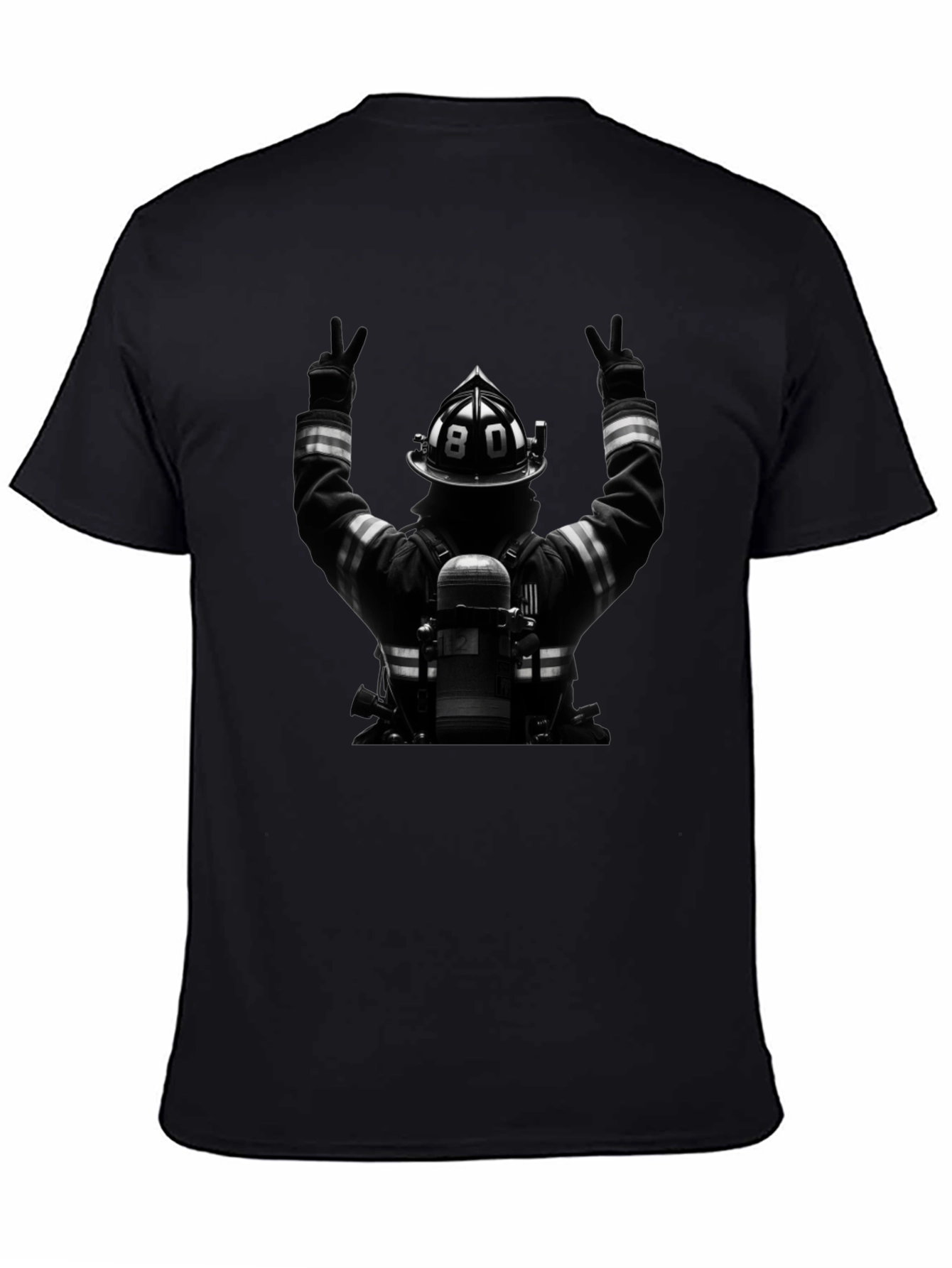 Firefighter Tribute Graphic T-Shirt