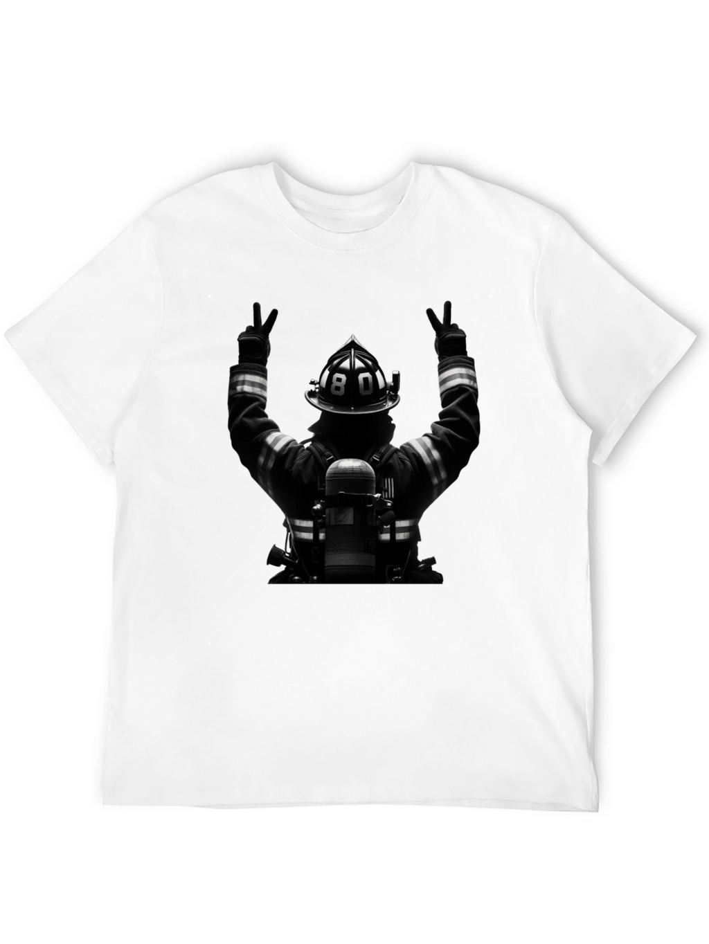 Firefighter Tribute Graphic T-Shirt