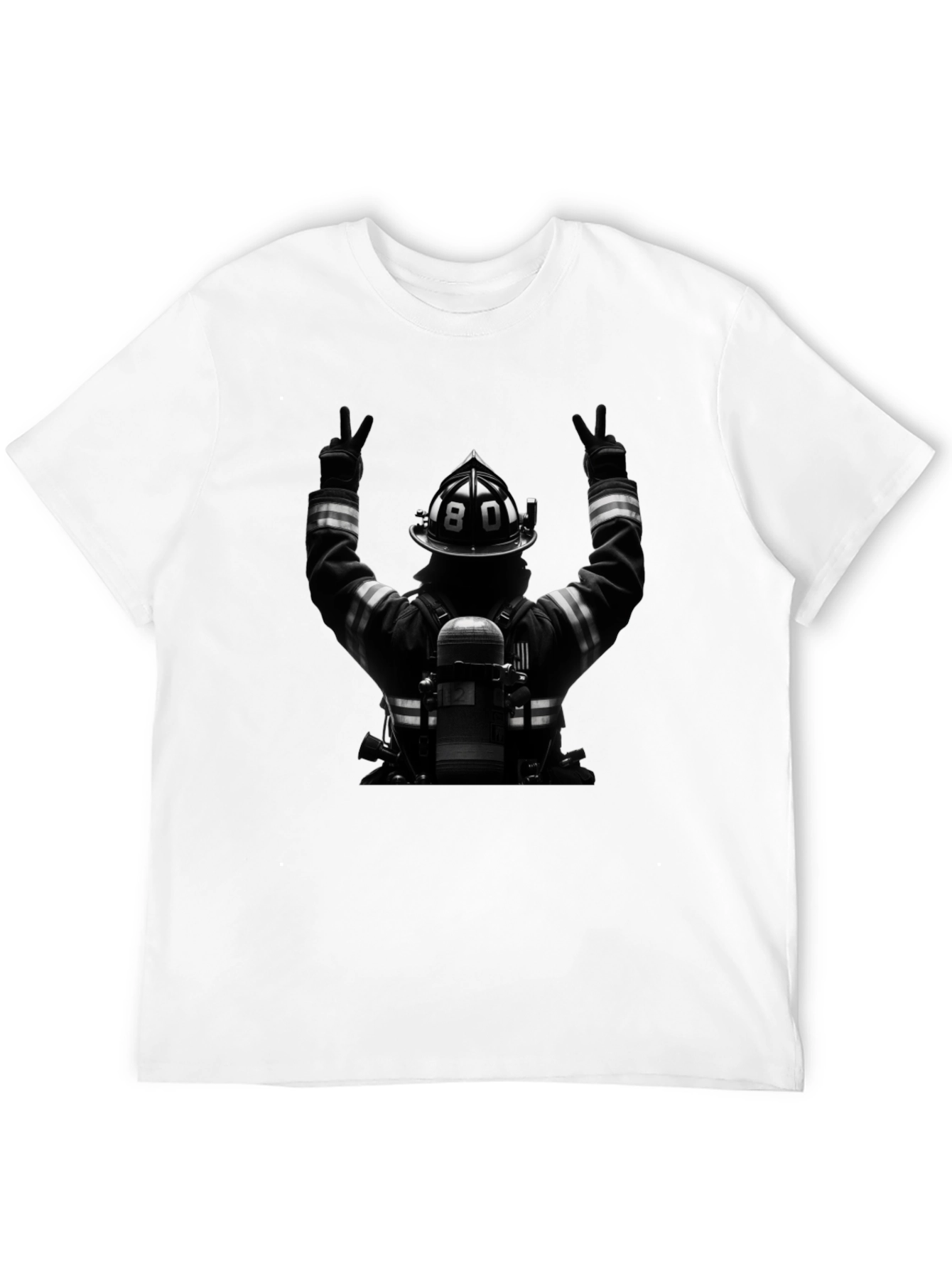 Firefighter Tribute Graphic T-Shirt