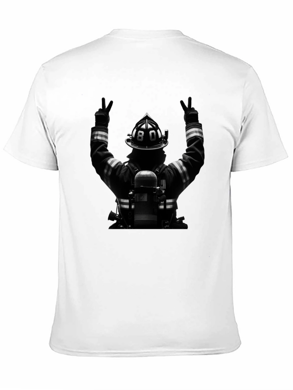 Firefighter Tribute Graphic T-Shirt