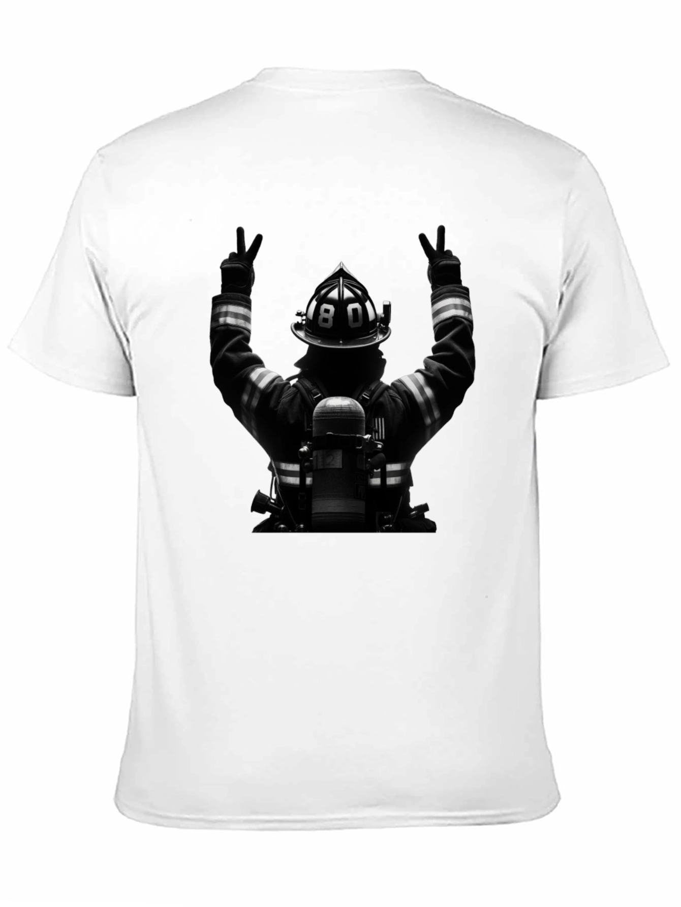 Firefighter Tribute Graphic T-Shirt