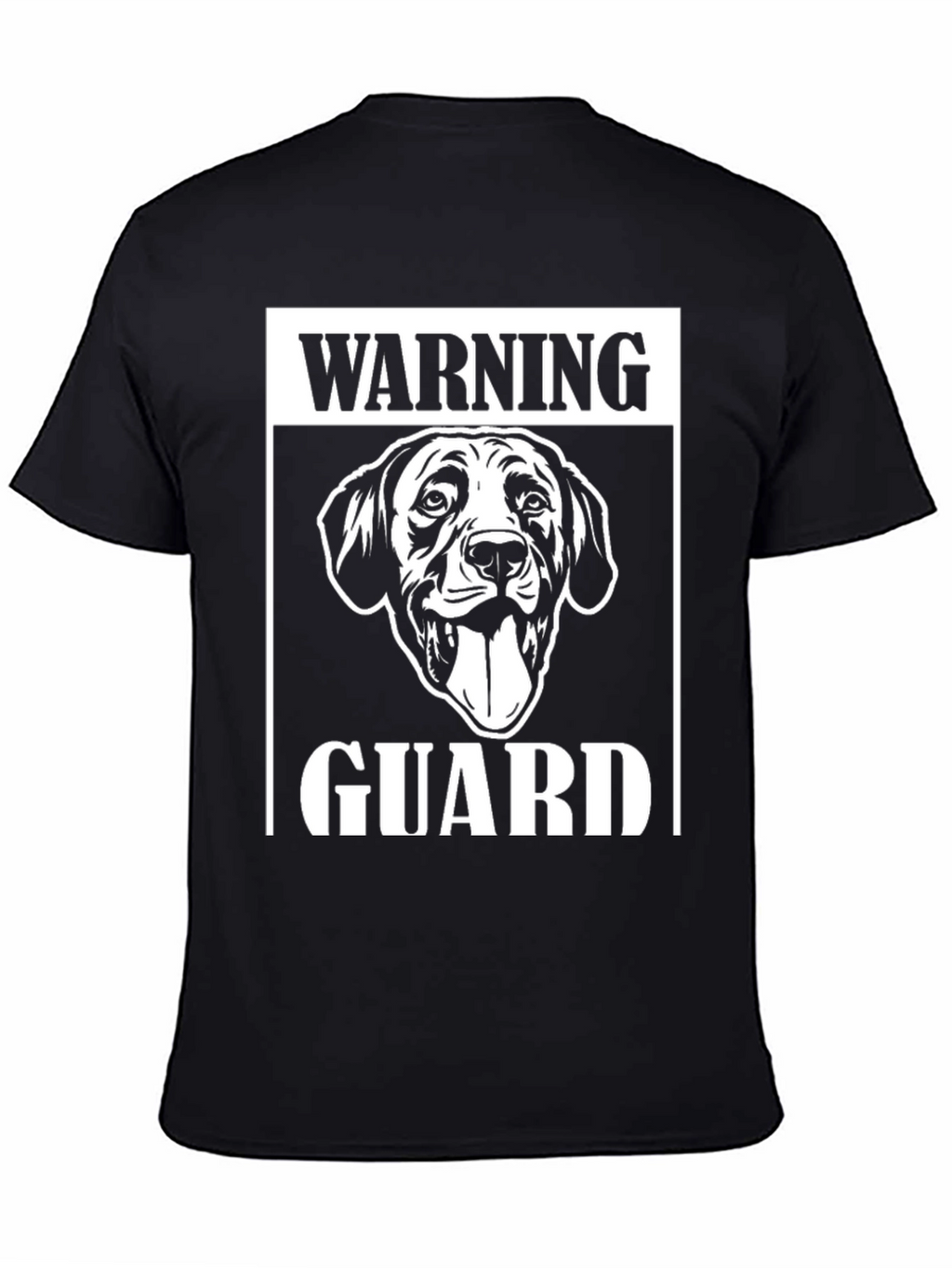 Warning Guard Dog Graphic T-Shirt