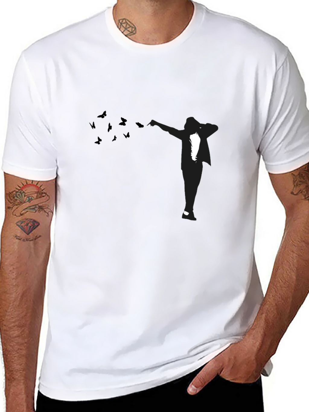 Dabbing Silhouette Black T-Shirt